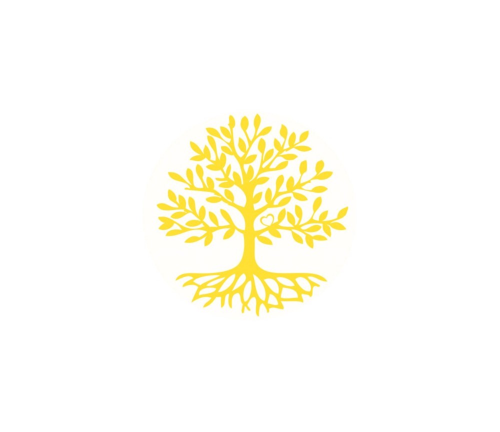 Aufkleber "Baum des Lebens" 1x7,5cm und 4x3cm - incl. Postkarte