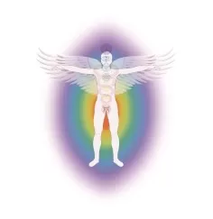 Aufkleber "Kundalini Chakra Aktivierung", transparent 7x10,5cm
