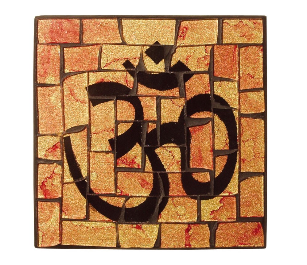Untersetzer "Om" Glasmosaik 9x9cm