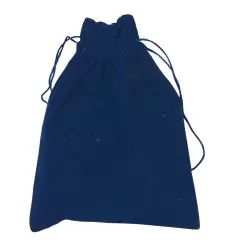 Samt Säckchen blau 9x12cm