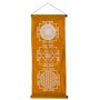 Wandbehang "Heilige Geometrie" Baumwolle orange 40x85cm