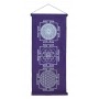 Wandbehang "Heilige Geometrie" Baumwolle purple 40x85cm