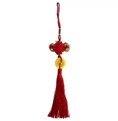 Chines. Glücksmünze gebunden 1er (2,5cm) 5x30cm