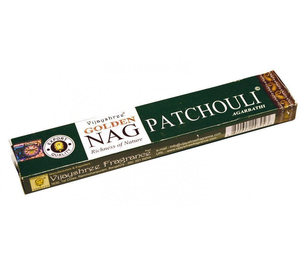 Vijayshree Incense "Golden Nag Patchouli" 15gr.