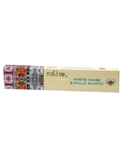Green Tree Native Soul Incense "White Sage & Palo Santo" 15gr.