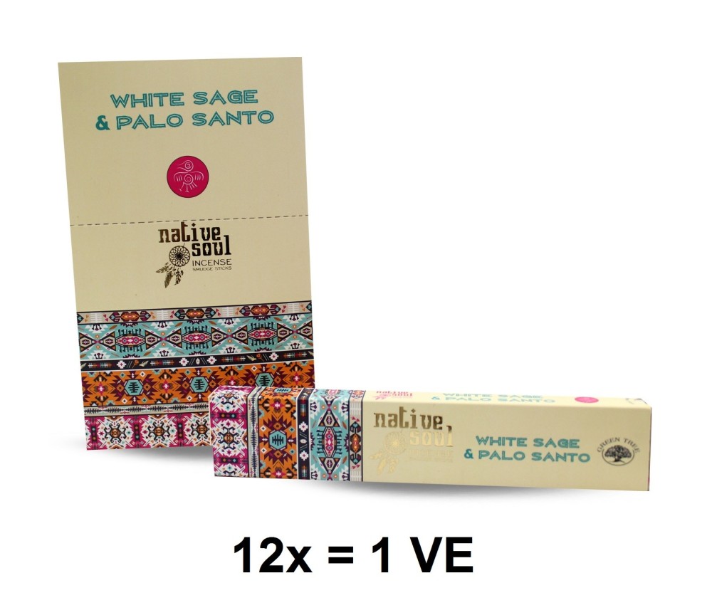 Green Tree Native Soul Incense "White Sage & Palo Santo" 15gr.