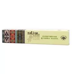 Green Tree Native Soul Incense "Sweet Grass & Yerba Santa" 15gr.