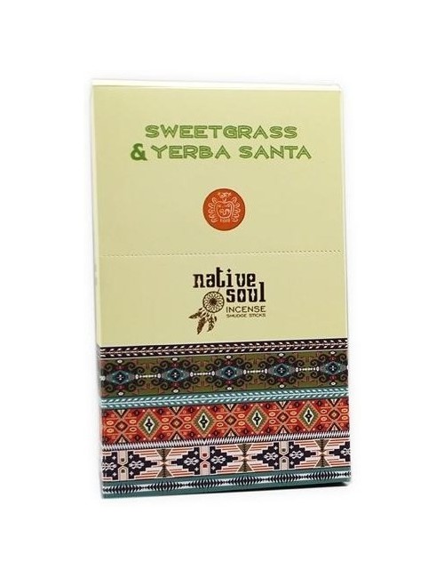 Green Tree Native Soul Incense "Sweet Grass & Yerba Santa" 15gr.