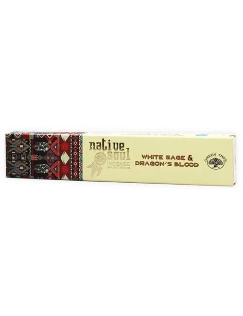 Green Tree Native Soul Incense "White Sage & Dragons Blood" 15gr.