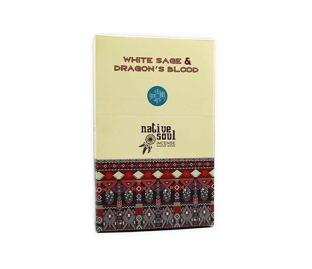 Green Tree Native Soul Incense "White Sage & Dragons Blood" 15gr.