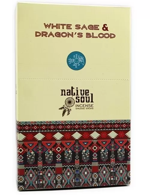 Green Tree Native Soul Incense "White Sage & Dragons Blood" 15gr.