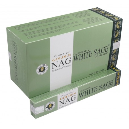 Vijayshree Incense "Golden Nag Californian White Sage" 15gr.