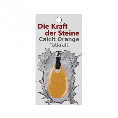 Kraftstein-Anhänger Calcit orange (Tatkraft)