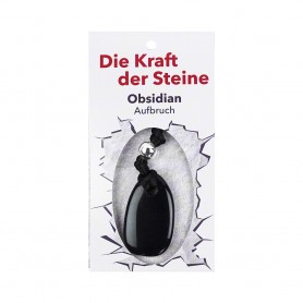 Kraftstein-Anhänger Obsidian (Aufbruch)
