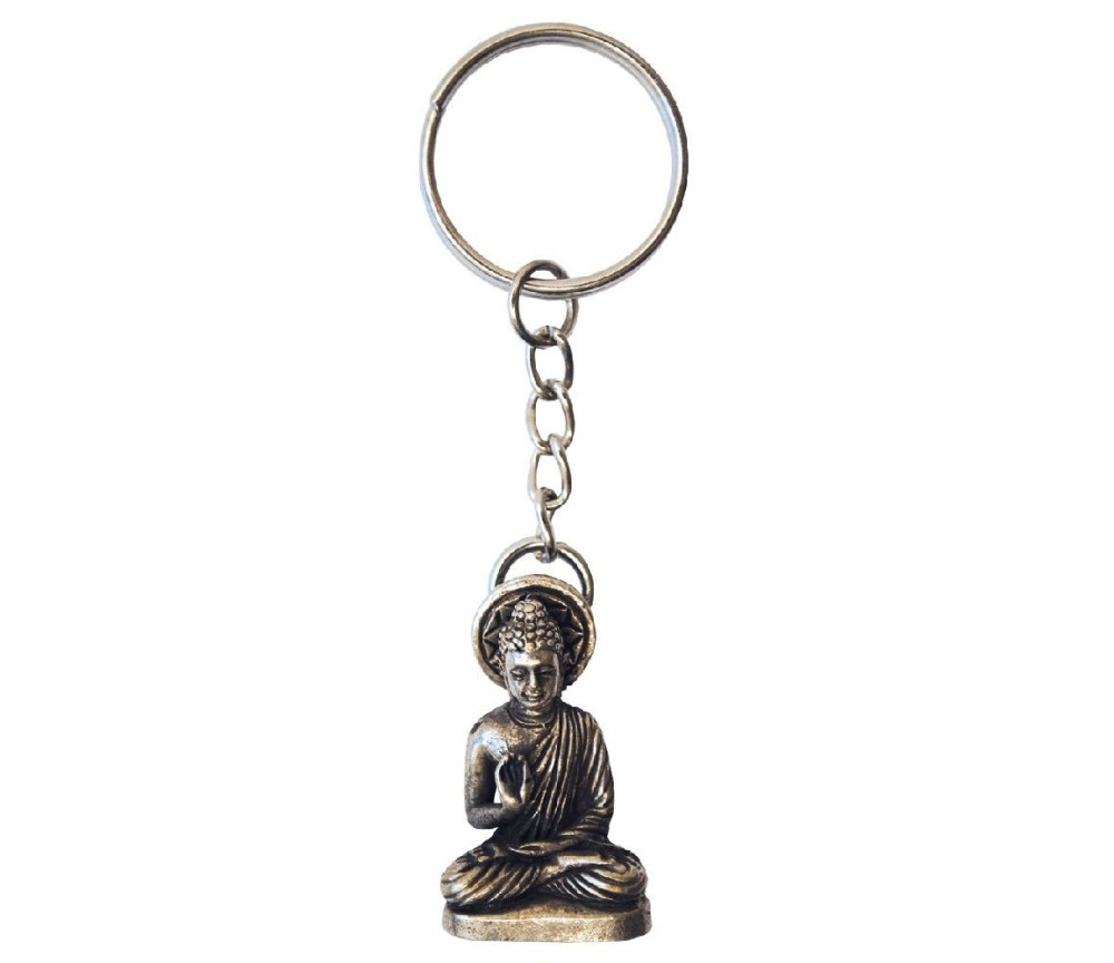 SchlüsselAnhänger -  Buddha- Messing 8cm
