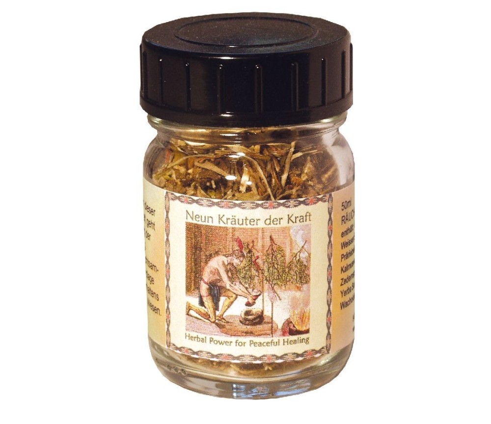 Räucherwerk "Neun Kräuter der Kraft"  50ml