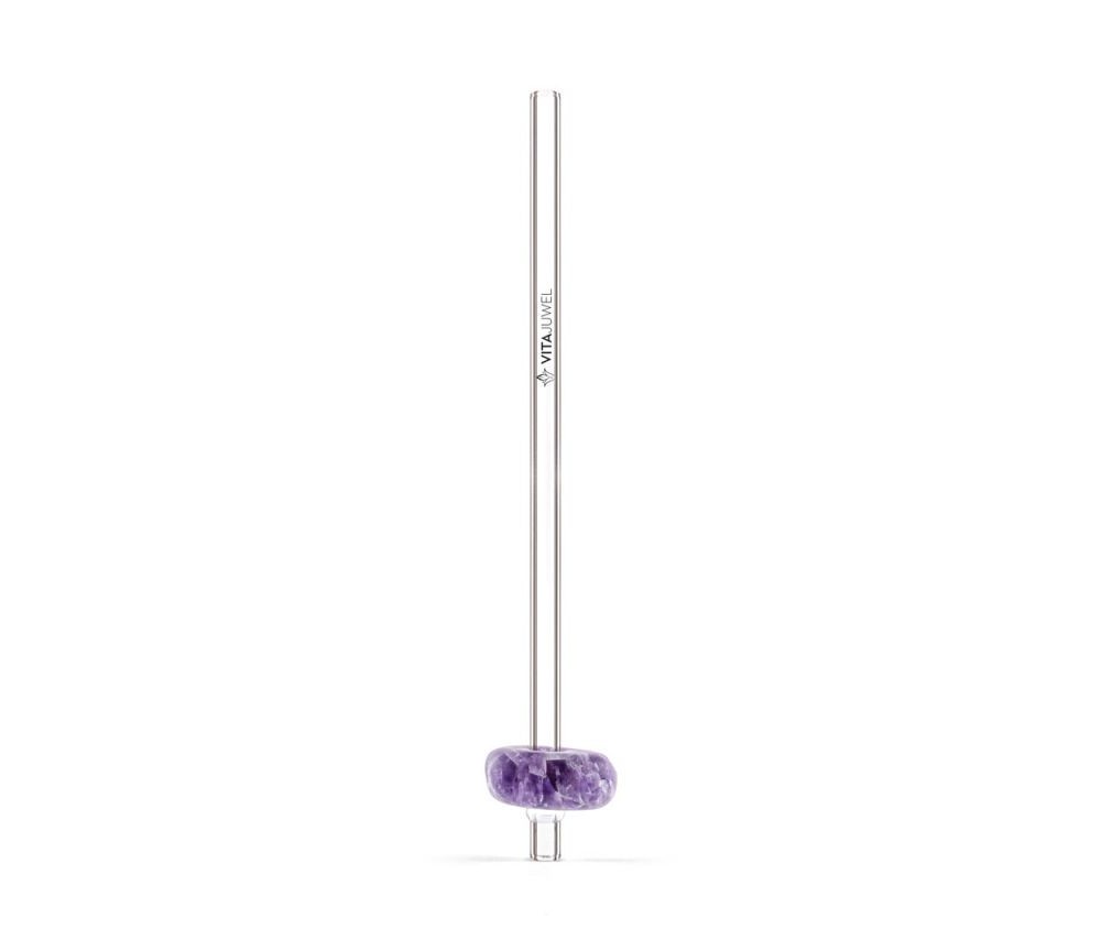 VitaJuwel - Trinkhalm Crystal Straw - Amethyst