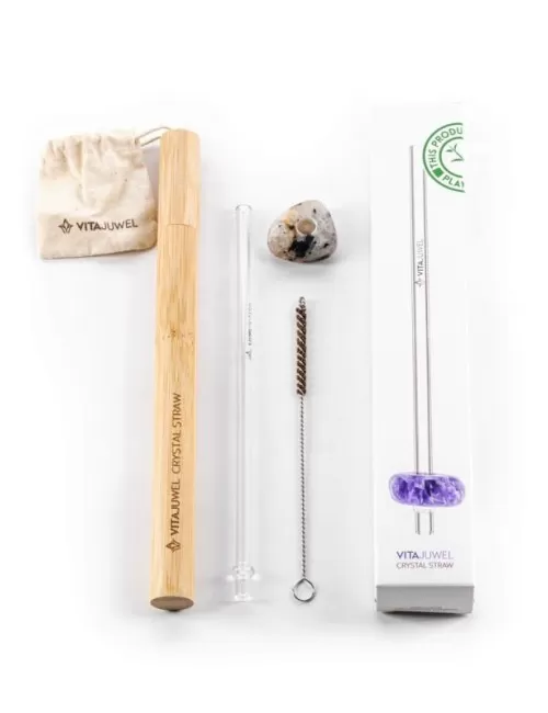 VitaJuwel - Trinkhalm Crystal Straw - Turmalinquarz