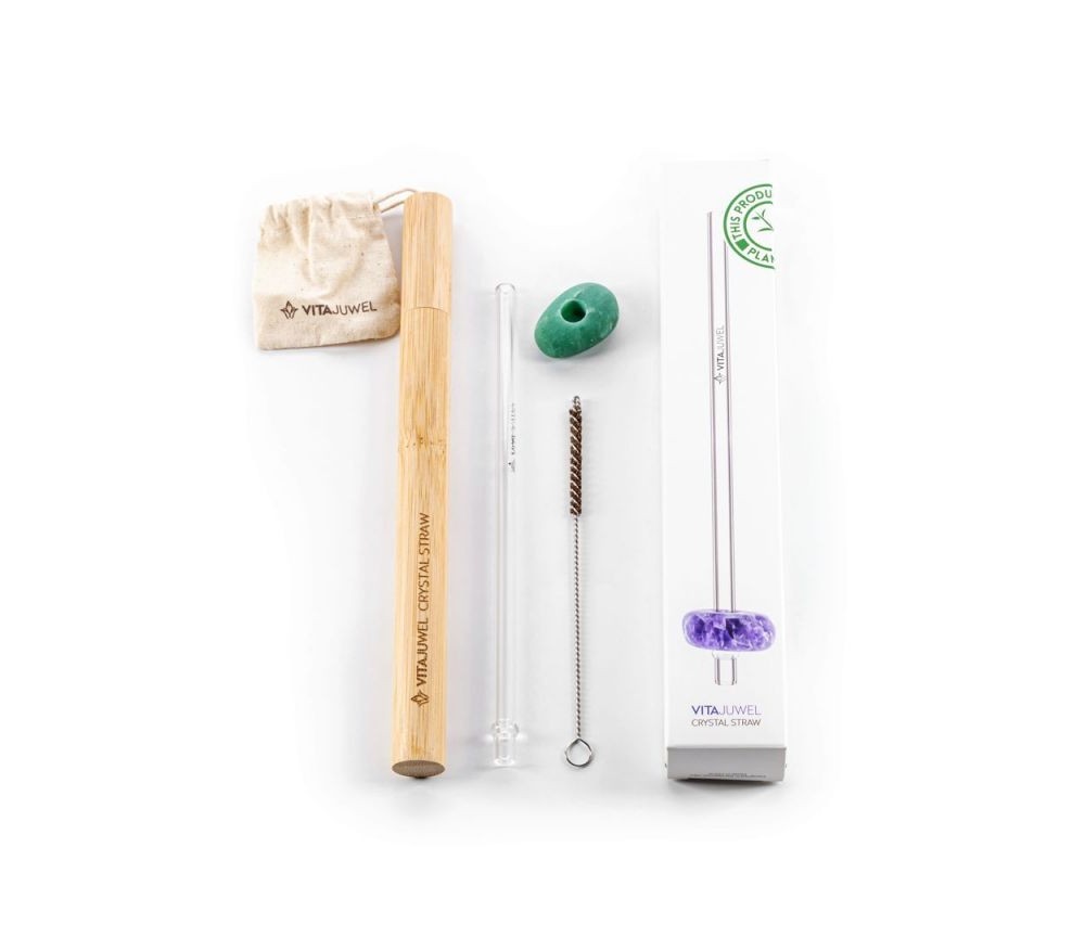 VitaJuwel - Trinkhalm Crystal Straw - Aventurin