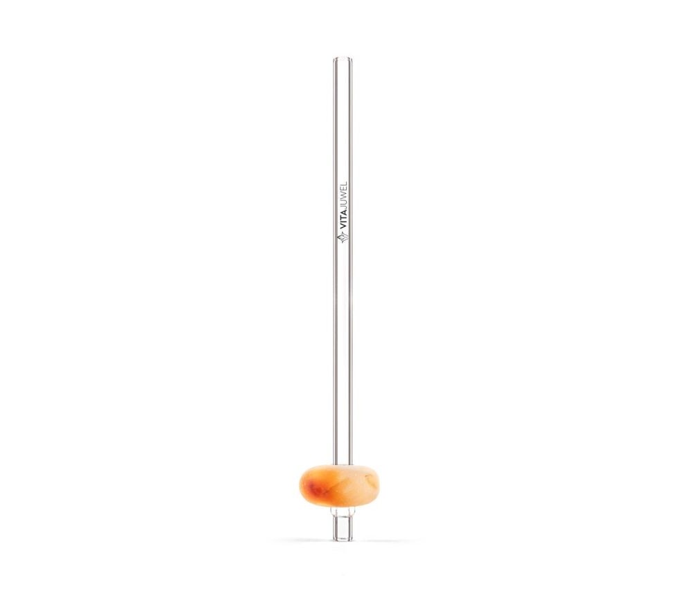 VitaJuwel - Trinkhalm Crystal Straw - Karneol
