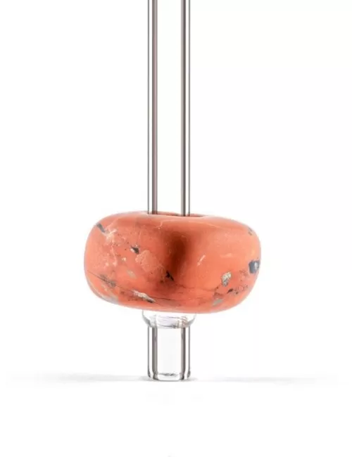 VitaJuwel - Trinkhalm Crystal Straw - Roter Jaspis