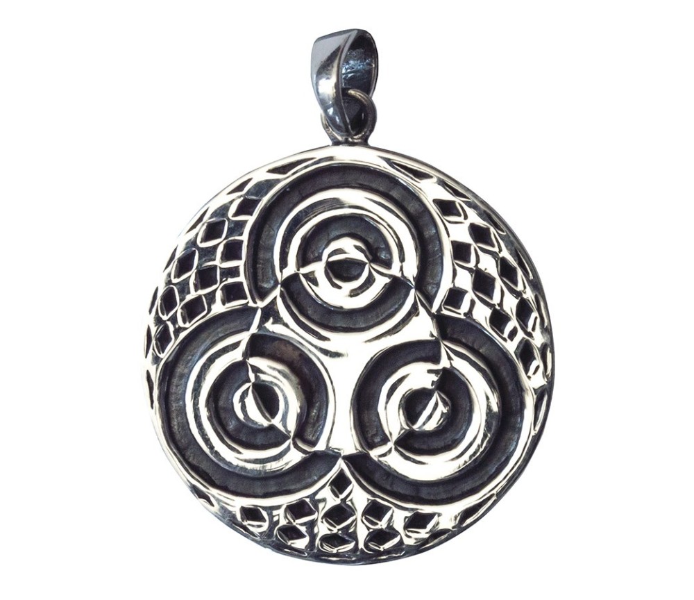 Anhänger -  Kornkreis Ammersee- 2,5cm 925 Silber 8,2g