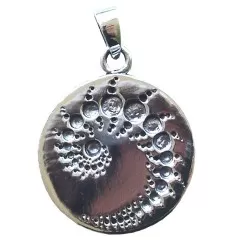 Anhänger - Kornkreis Julia-Fraktal- 925 Silber 3,0cm 8,5g