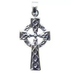 Anhänger - Keltisches Kreuz mit Sonnenrad- 925 Silber