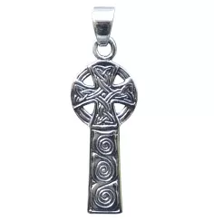 Anhänger - Keltisches Kreuz mit Sonnenrad- 925 Silber