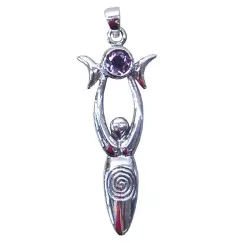 Anhänger - Erdgöttin- 4,5cm 925 Silber 4,8g
