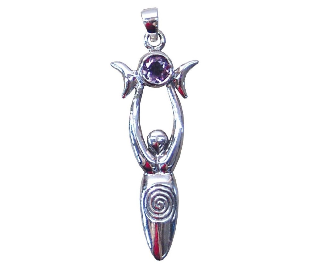 Anhänger - Erdgöttin- 4,5cm 925 Silber 4,8g