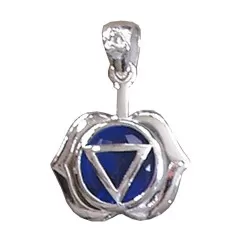 Anhänger - Ajna Chakra- Zirkon 925 Silber 3,7g