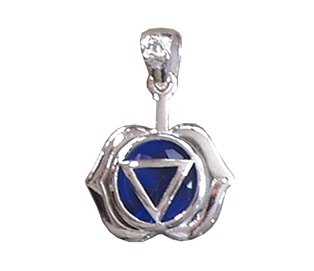 Anhänger - Ajna Chakra- Zirkon 925 Silber 3,7g