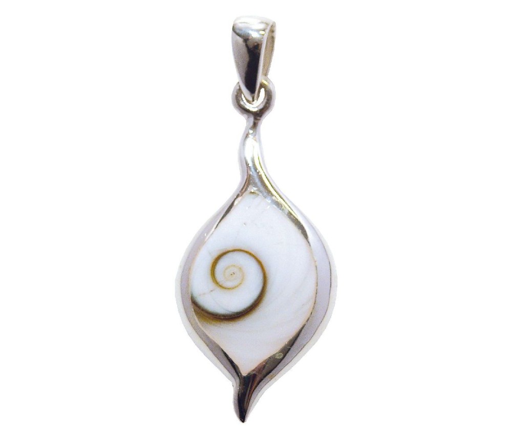 Anhänger -  Shivas Auge Tropfen- 3cm 925 Silber