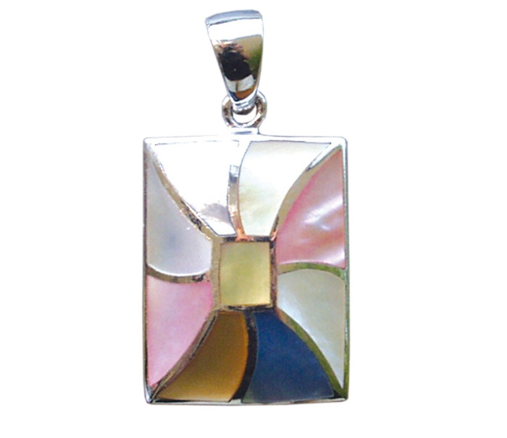 Anhänger -  Perlmutt- 2,6cm 925 Silber