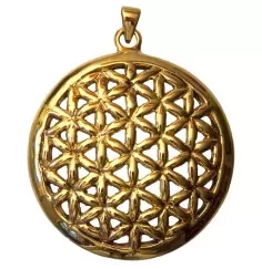 Anhänger - Blume des Lebens- Bronze 4,5cm