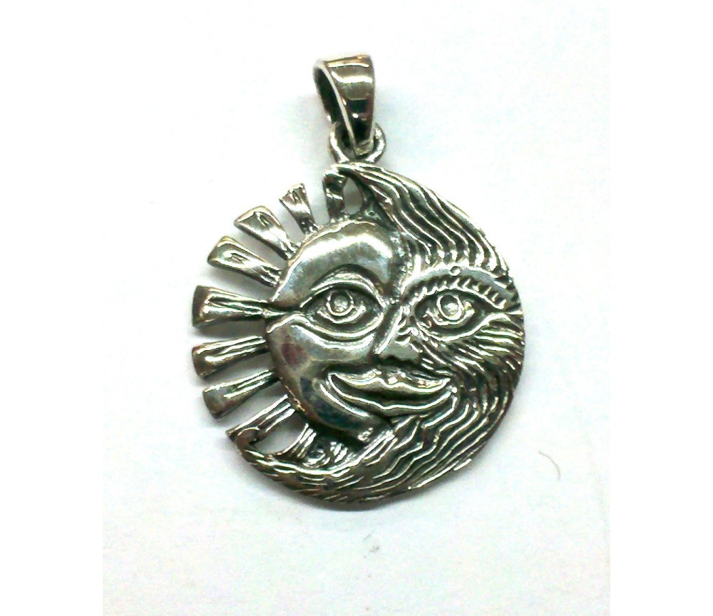 Anhänger "Sonne/Mond" Silber 925 7,1g