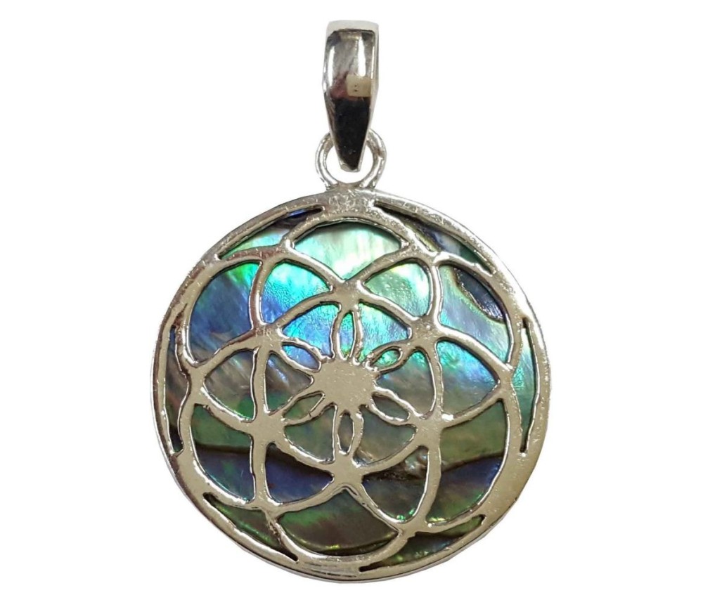 Anhänger "Paua Saat des Lebens" Silber 925 2,5cm