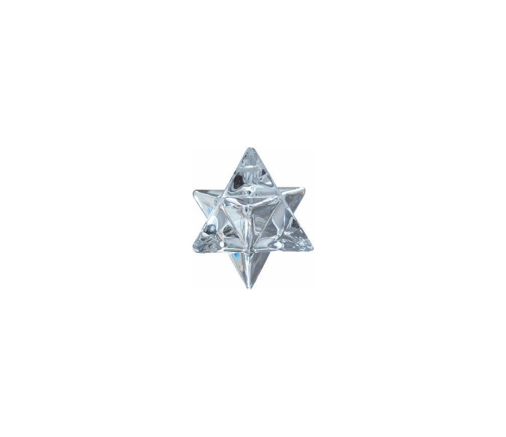 Kristall Merkabah 60mm, Glas "bleifrei"