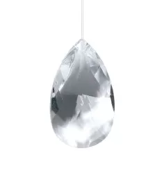 Kristall Drachenträne 63mm, Glas "bleifrei"