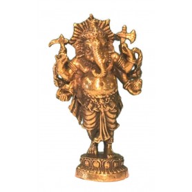 Ganesha stehend Messing 4x2cm