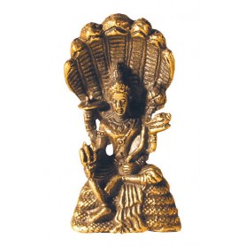 Vishnu sitzend Messing 3cm