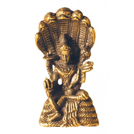 Vishnu sitzend Messing 3cm