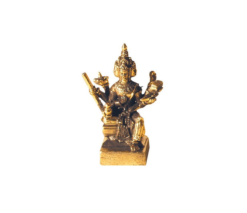 Brahma sitzend Messing 3cm