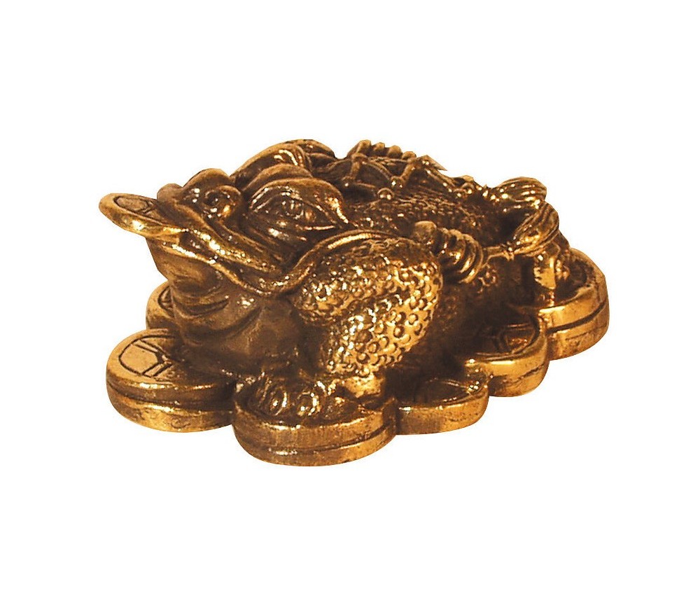 "Money Frog"  Messing 5cm