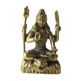 "Shiva auf Tiger" Messing 5cm
