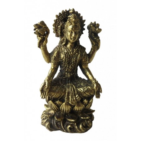 "Lakshmi auf Lotus" Messing 5cm