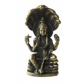 "Vishnu auf Thron" Messing 6cm