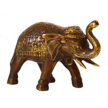 "Indischer Elefant" Messing antik 7x5cm