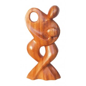 Tantrische Skulptur "dance" Holz braun 20cm